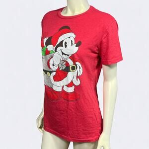 DISNEY mickey santa medium t shirt